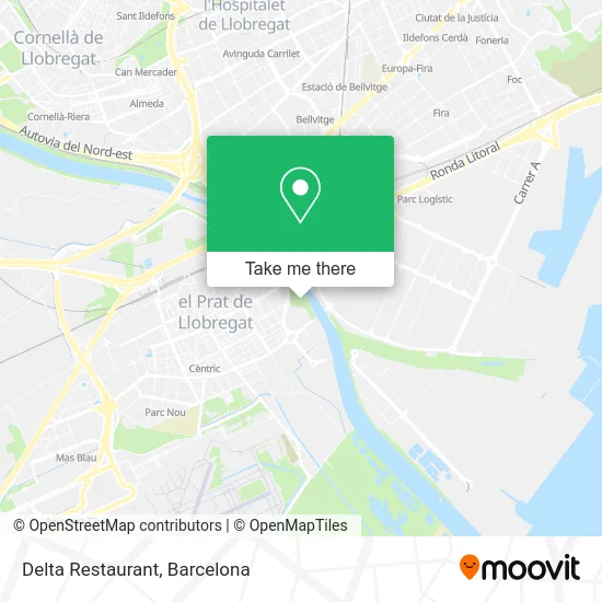 Delta Restaurant map