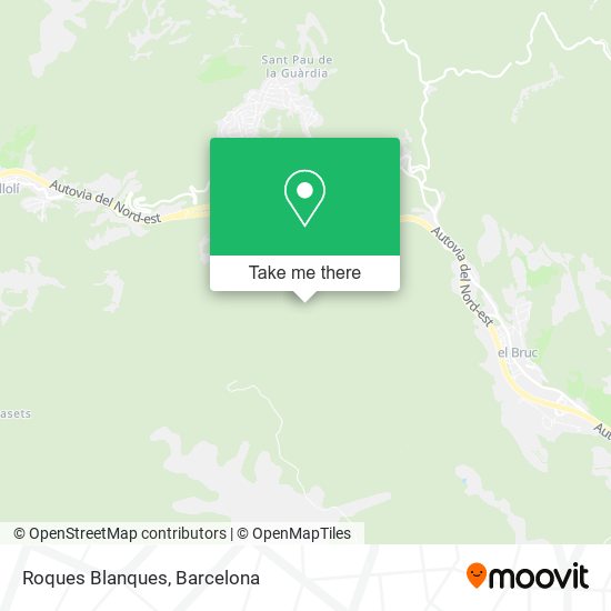 Roques Blanques map