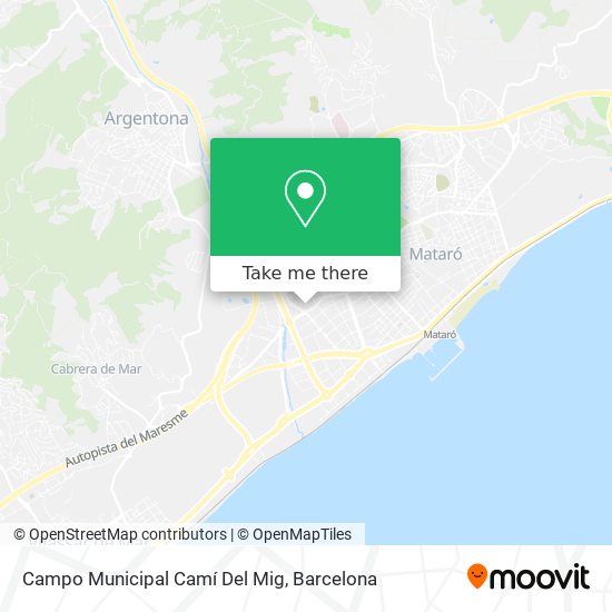 Campo Municipal Camí Del Mig map