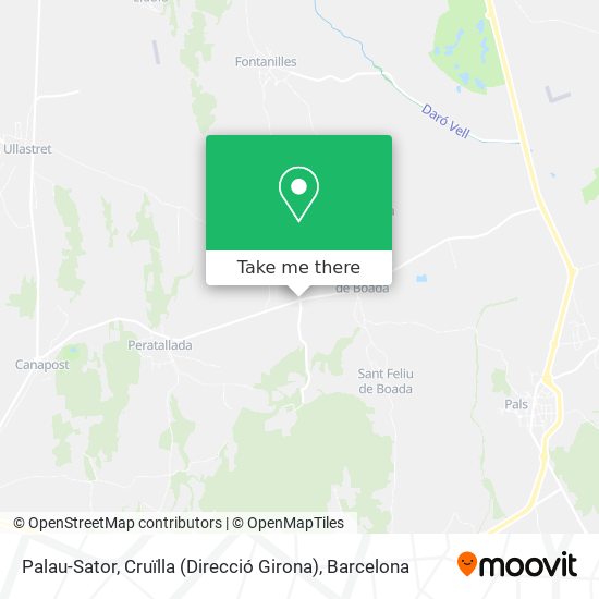 Palau-Sator, Cruïlla (Direcció Girona) map