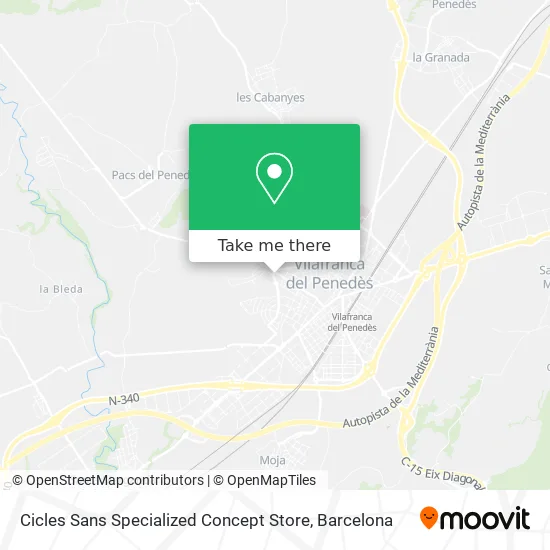 Cicles Sans Specialized Concept Store map