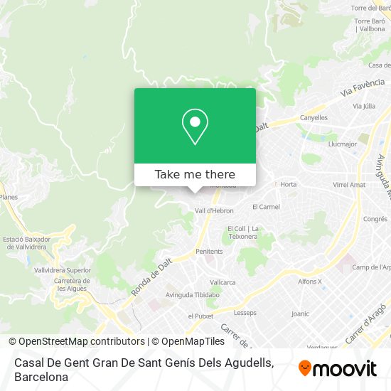 Casal De Gent Gran De Sant Genís Dels Agudells map
