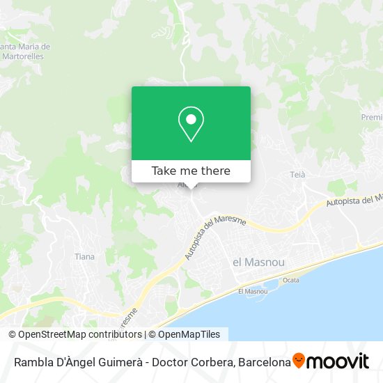 Rambla D'Àngel Guimerà - Doctor Corbera map