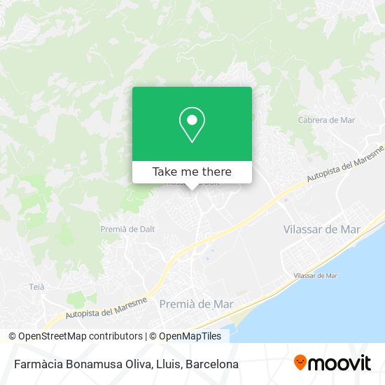 Farmàcia Bonamusa Oliva, Lluis map