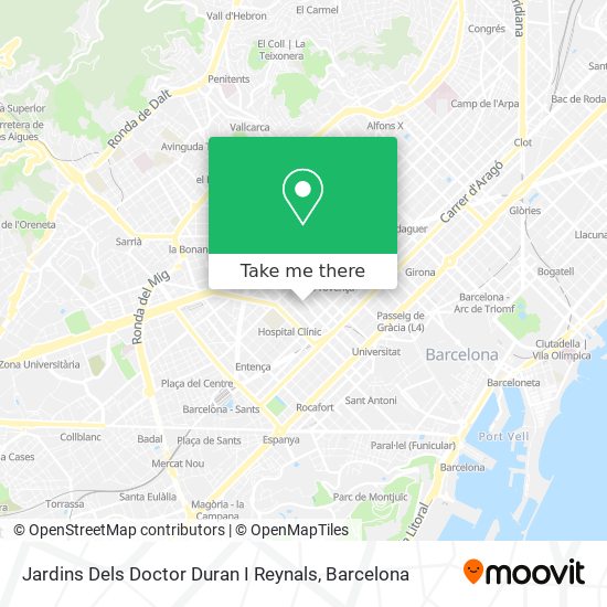Jardins Dels Doctor Duran I Reynals map