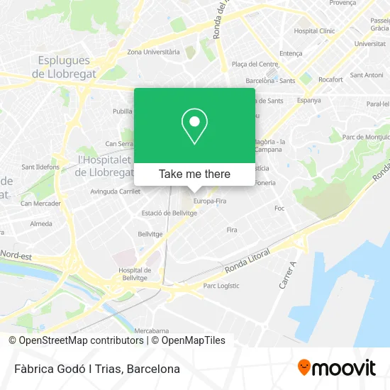 Fàbrica Godó I Trias map
