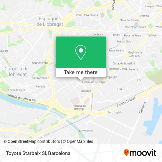 mapa Toyota Starbaix Sl