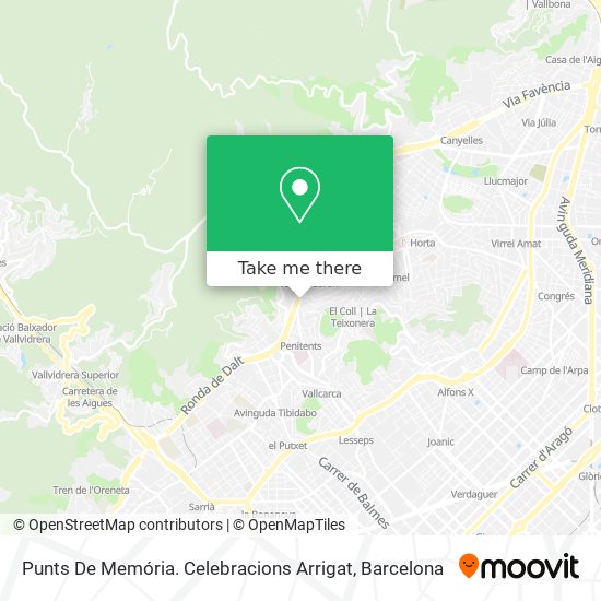 Punts De Memória. Celebracions Arrigat map