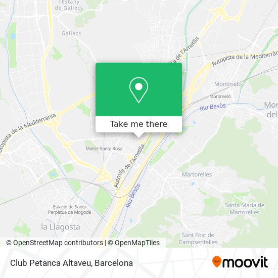 mapa Club Petanca Altaveu