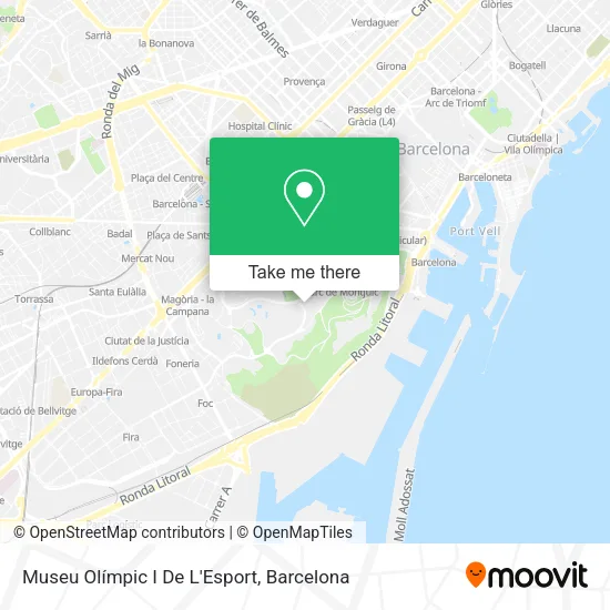 Museu Olímpic I De L'Esport map