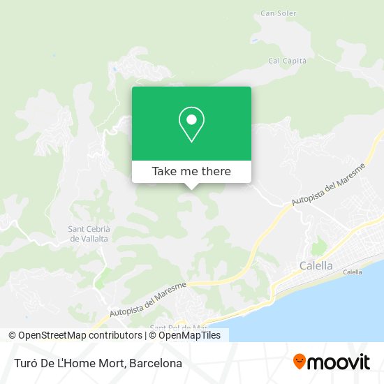 Turó De L'Home Mort map