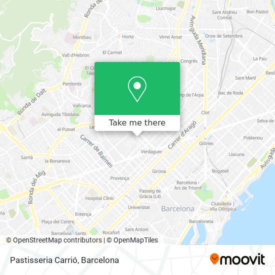 Pastisseria Carrió map