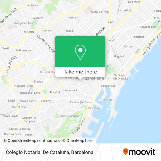 mapa Colegio Notarial De Cataluña