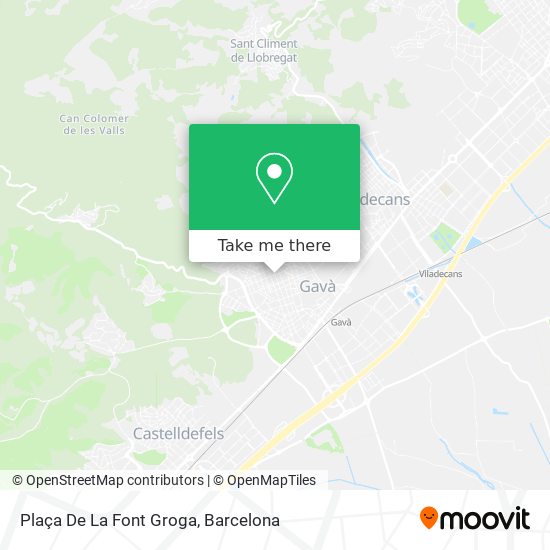 Plaça De La Font Groga map