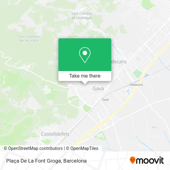 mapa Plaça De La Font Groga