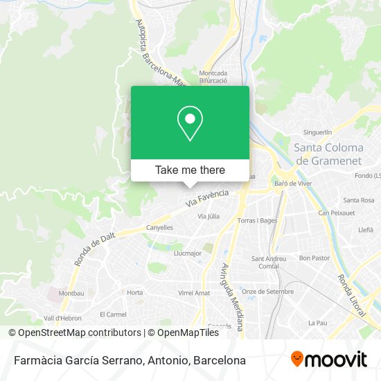 Farmàcia García Serrano, Antonio map