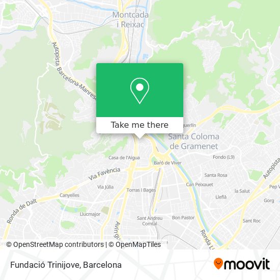 Fundació Trinijove map