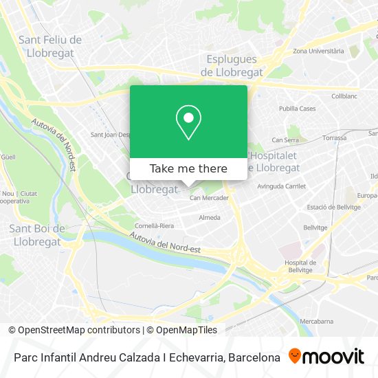 Parc Infantil Andreu Calzada I Echevarria map