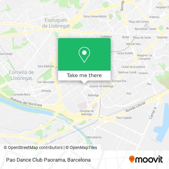 Pao Dance Club Paorama map