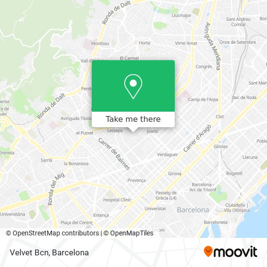 mapa Velvet Bcn