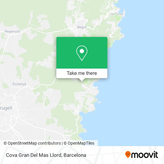 Cova Gran Del Mas Llord map