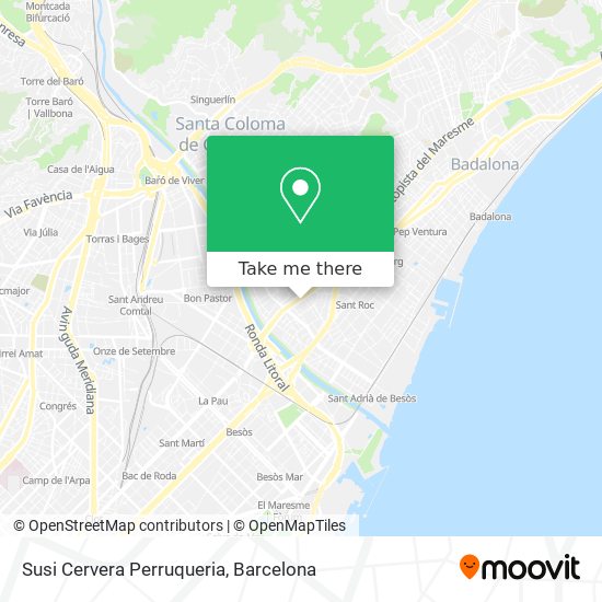 Susi Cervera Perruqueria map