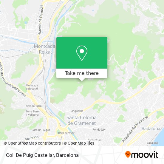 Coll De Puig Castellar map