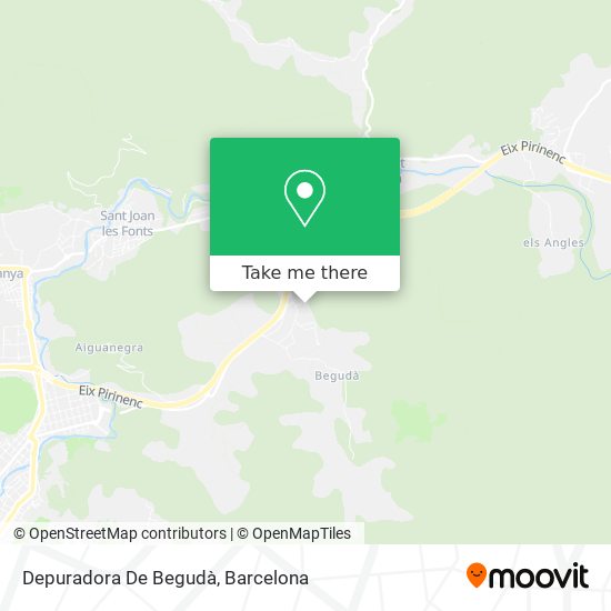 Depuradora De Begudà map