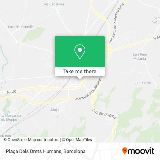 Plaça Dels Drets Humans map