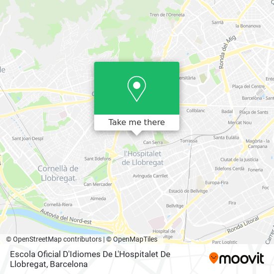 Escola Oficial D'Idiomes De L'Hospitalet De Llobregat map