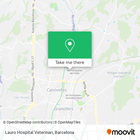 Lauro Hospital Veterinari map