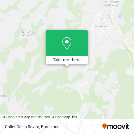 mapa Collet De La Rovira