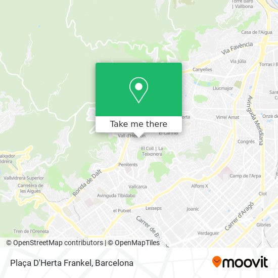 Plaça D'Herta Frankel map