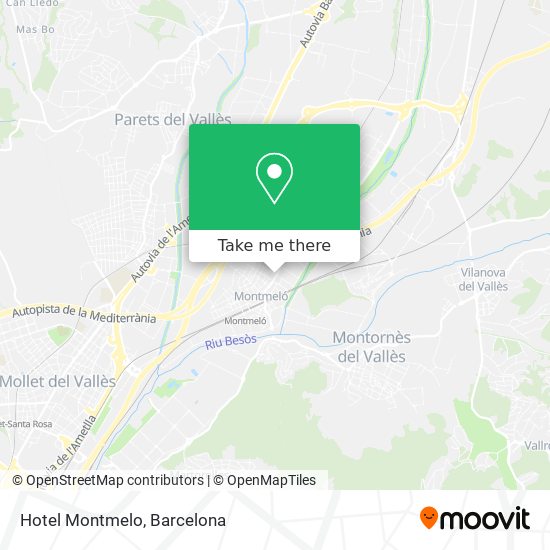 Hotel Montmelo map