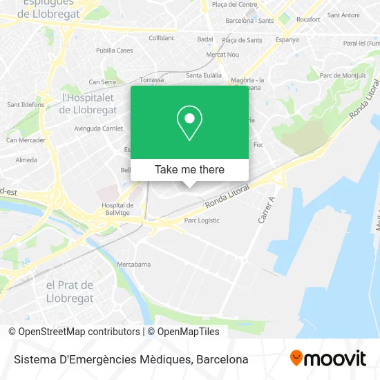 Sistema D'Emergències Mèdiques map