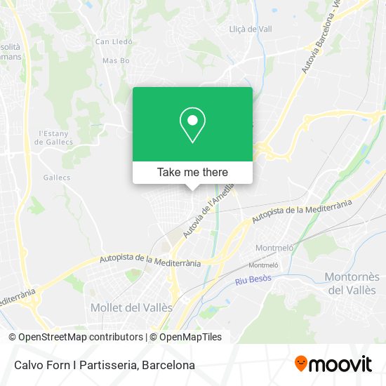 Calvo Forn I Partisseria map