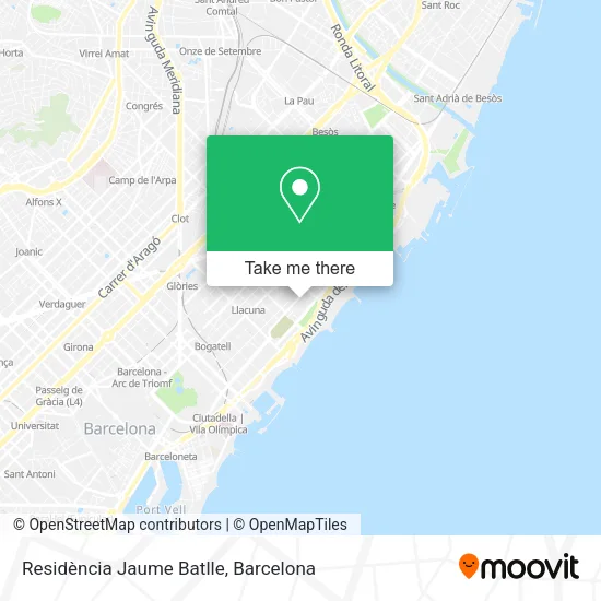 Residència Jaume Batlle map