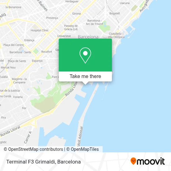 Terminal F3 Grimaldi map