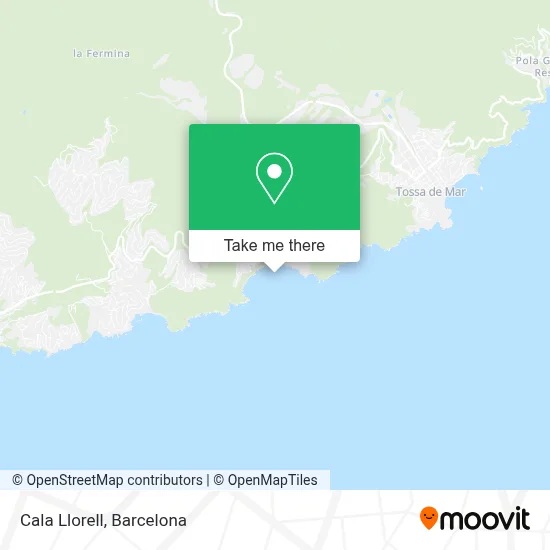 Cala Llorell map