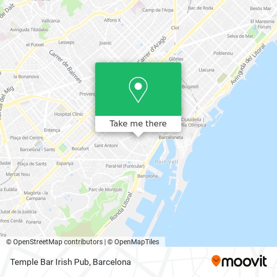 Temple Bar Irish Pub map