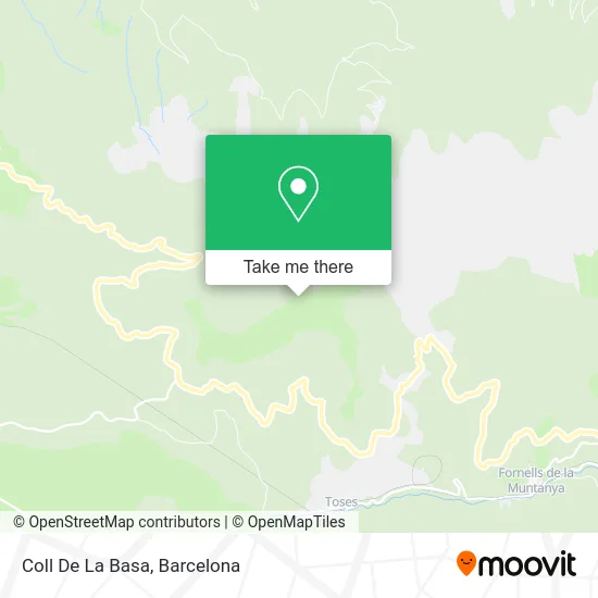 Coll De La Basa map