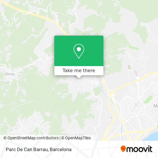 Parc De Can Barrau map