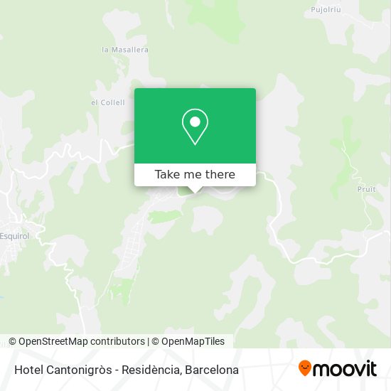 Hotel Cantonigròs - Residència map