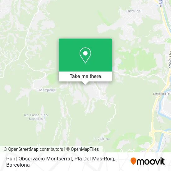 Punt Observació Montserrat, Pla Del Mas-Roig map