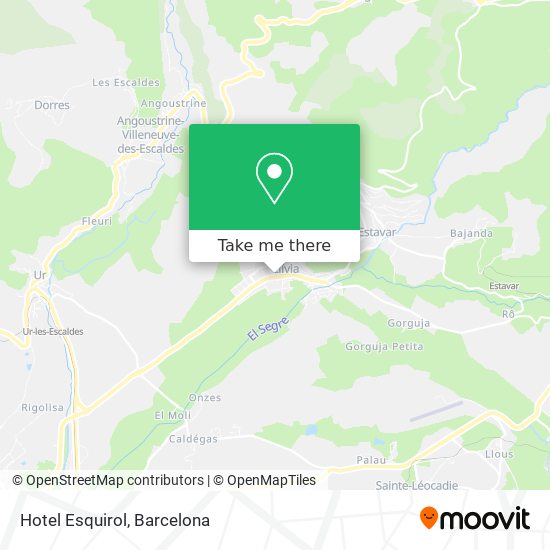 mapa Hotel Esquirol