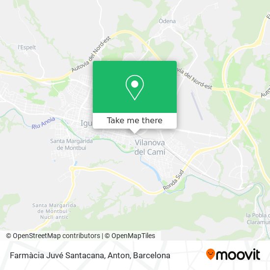Farmàcia Juvé Santacana, Anton map