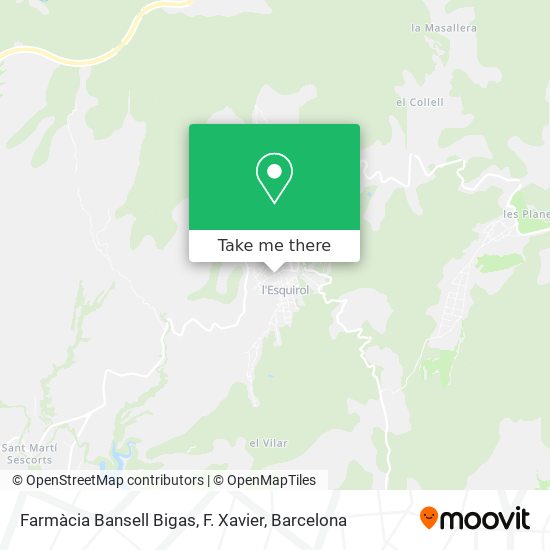 Farmàcia Bansell Bigas, F. Xavier map