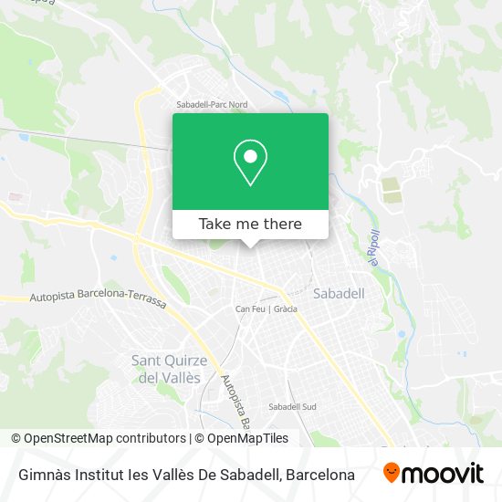Gimnàs Institut Ies Vallès De Sabadell map