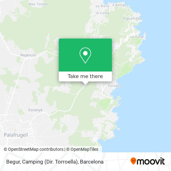 Begur, Camping (Dir. Torroella) map