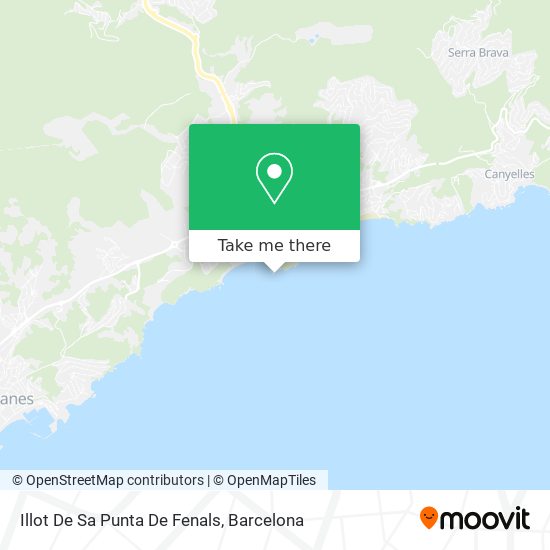 Illot De Sa Punta De Fenals map